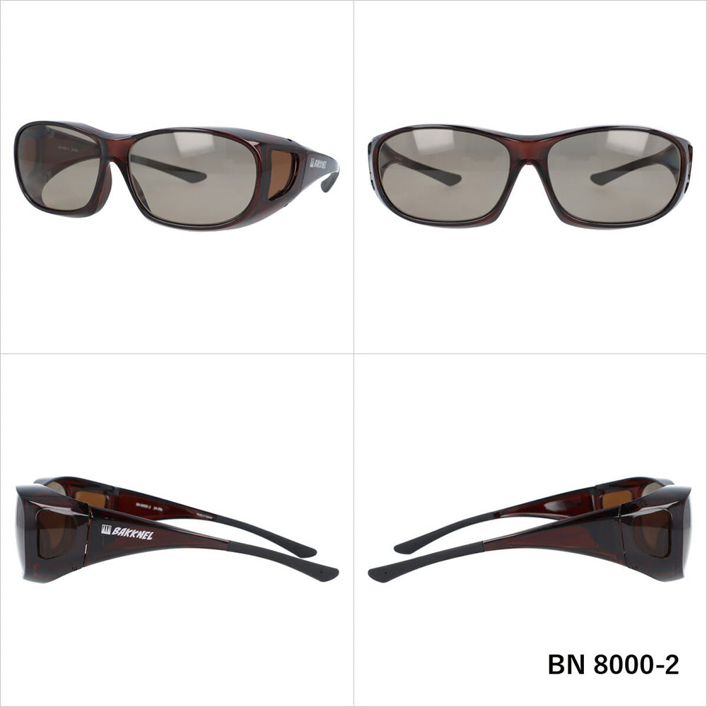【BAKKNEL】 偏光 調光 オーバーサングラス BN8000