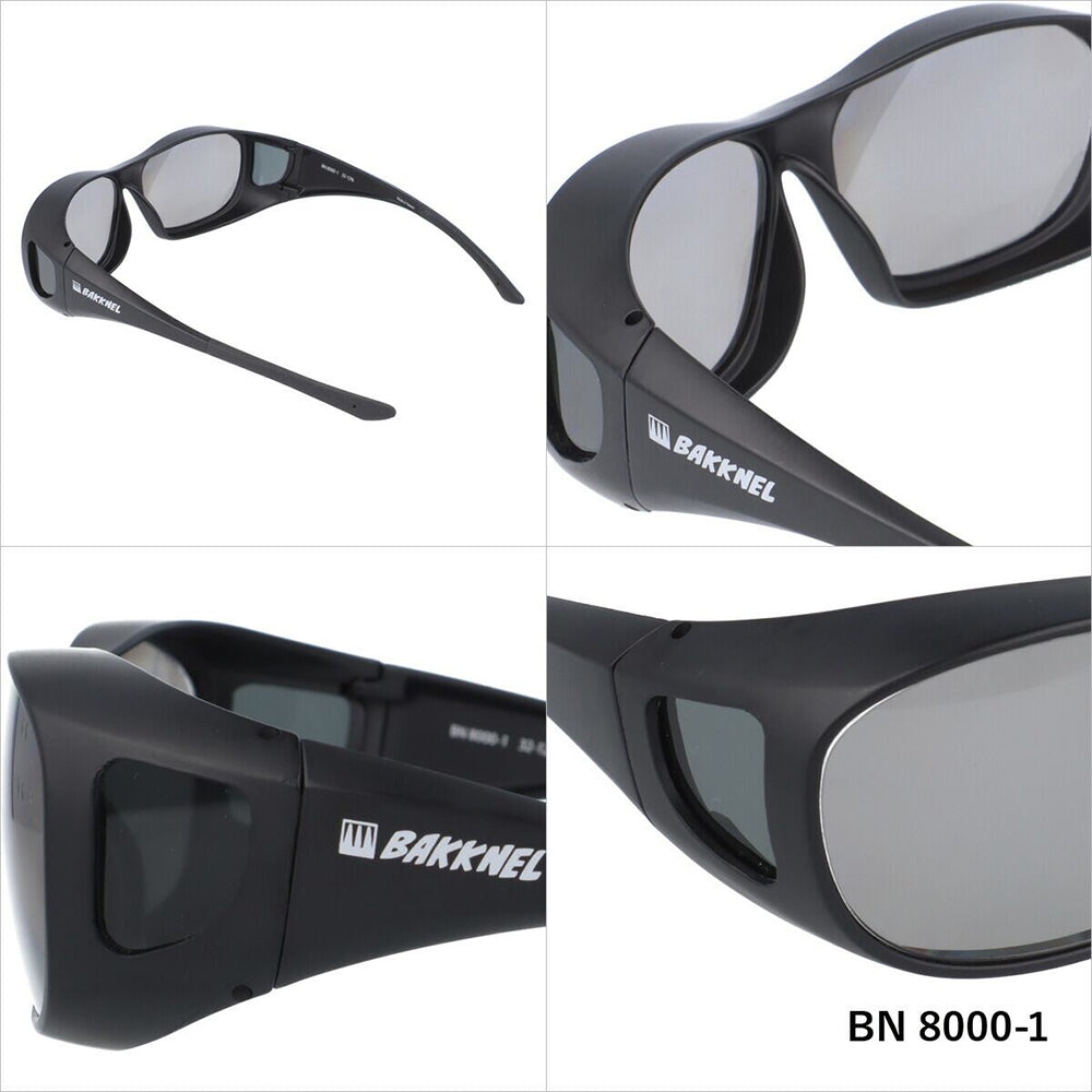 【BAKKNEL】 偏光 調光 オーバーサングラス BN8000