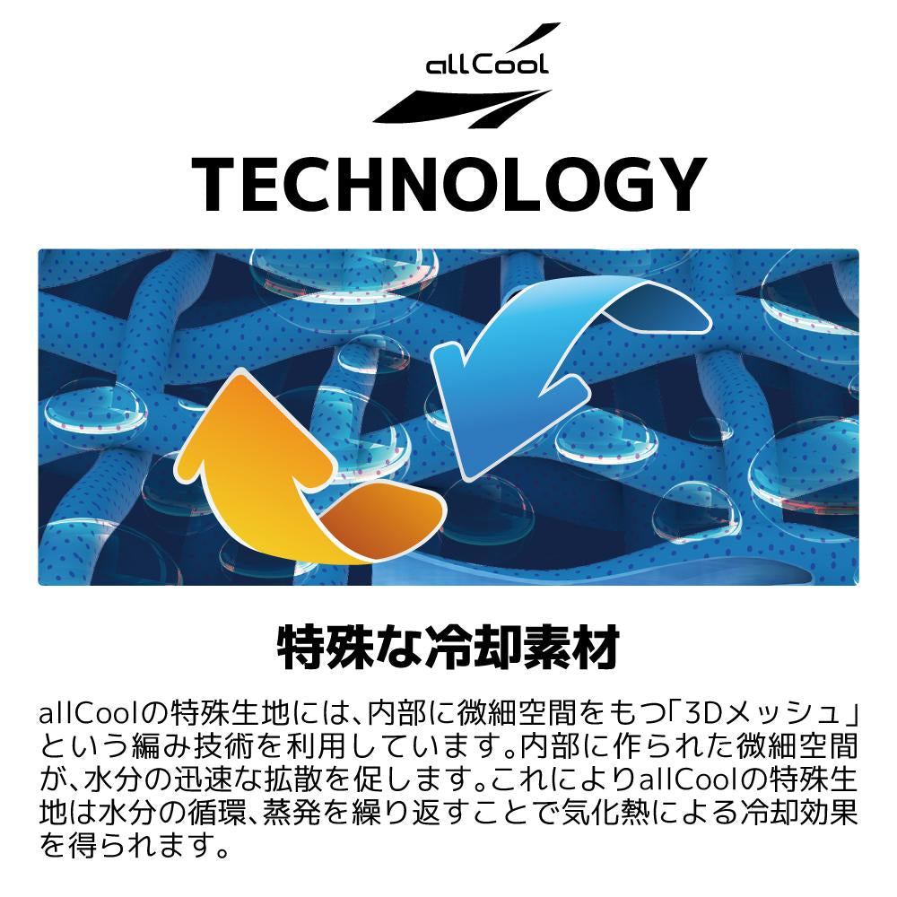 【allCool】 ネックシェードキャップ 冷感 AC-NSC001