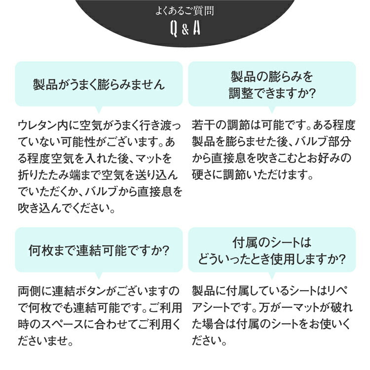 【BAKKNEL】 インフレータブルマット 3cm BN-MAT301