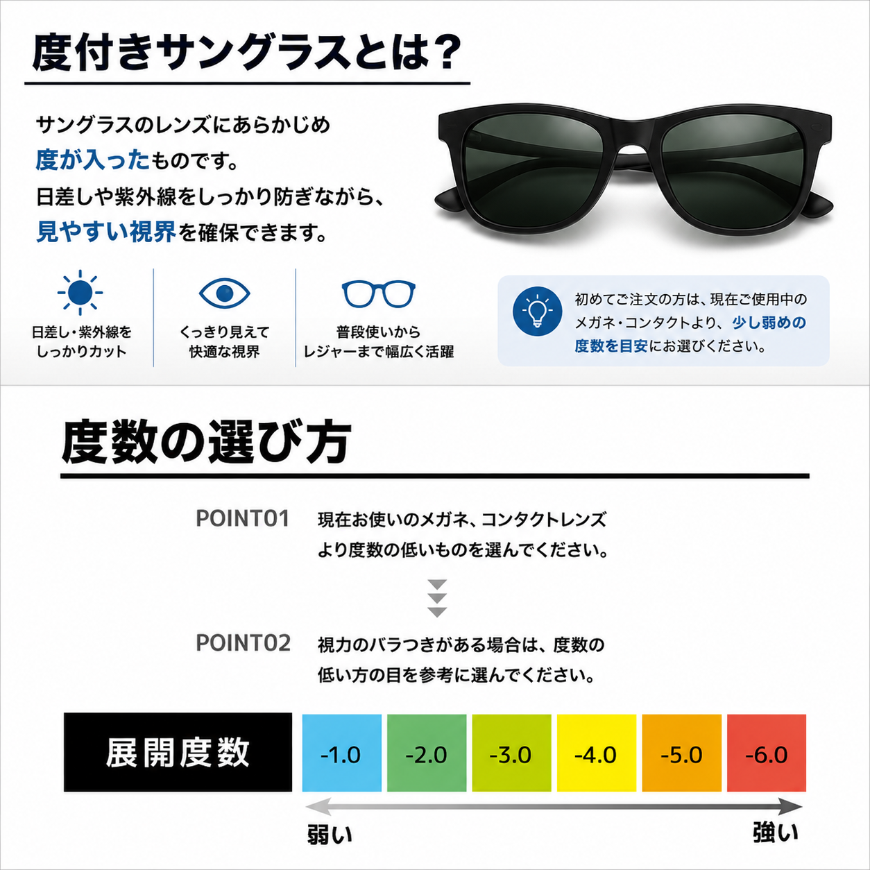 【BAKKNEL】 度付き サングラス BNS901