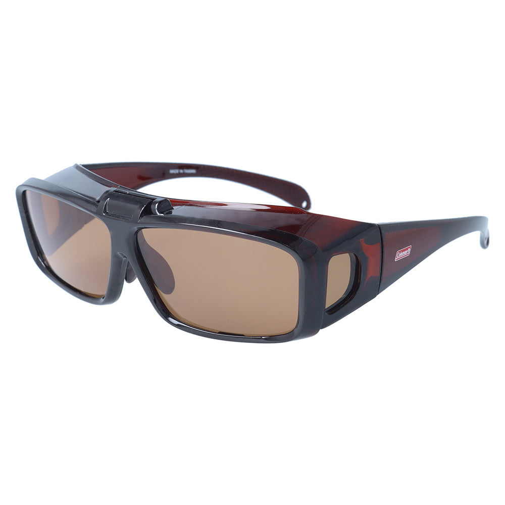 【Coleman】 跳ね上げ式 偏光 オーバーサングラス COV01