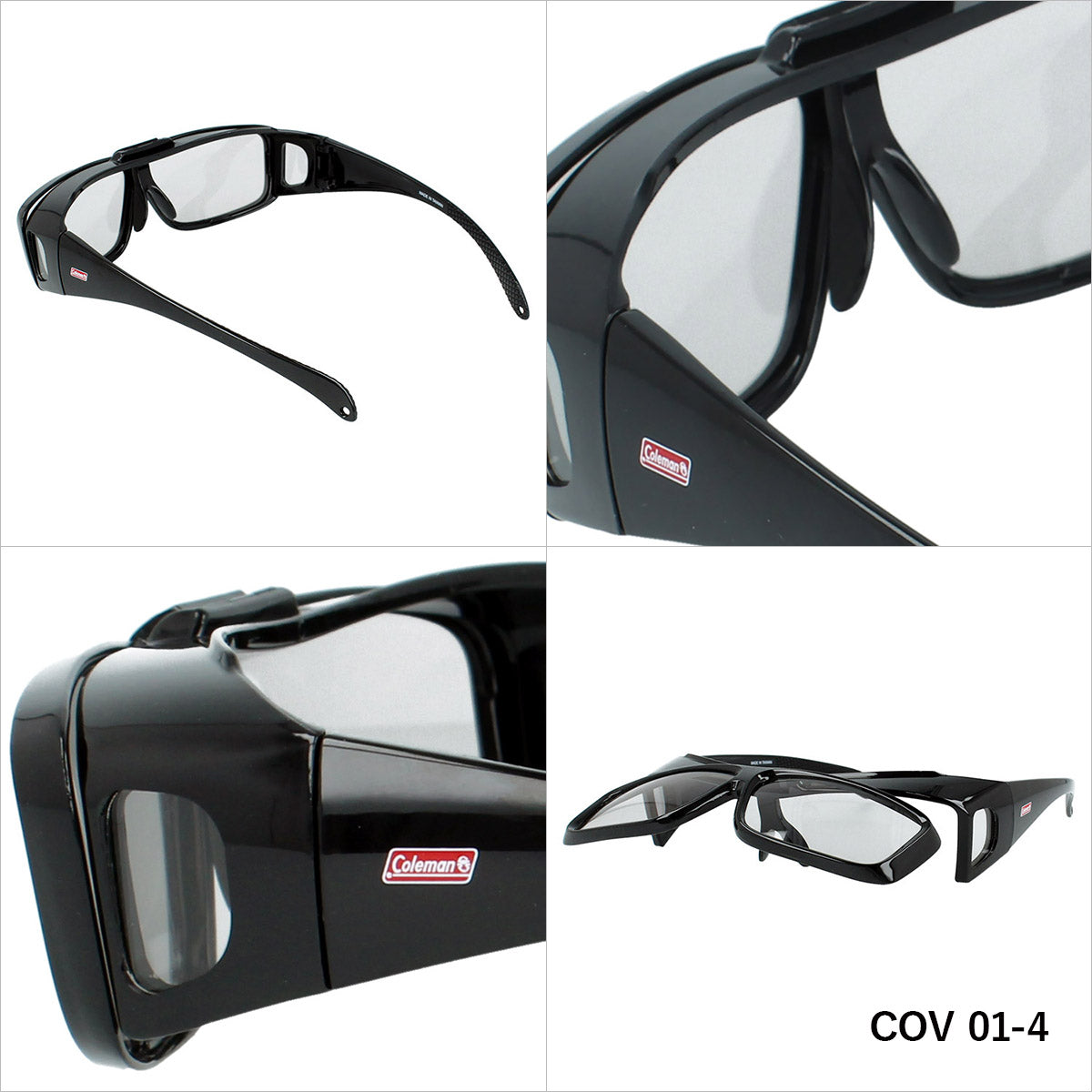 【Coleman】 偏光調光 オーバーサングラス 跳ね上げ式 COV01-4