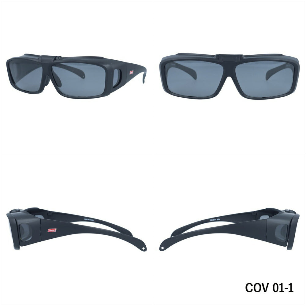 【Coleman】 跳ね上げ式 偏光 オーバーサングラス COV01