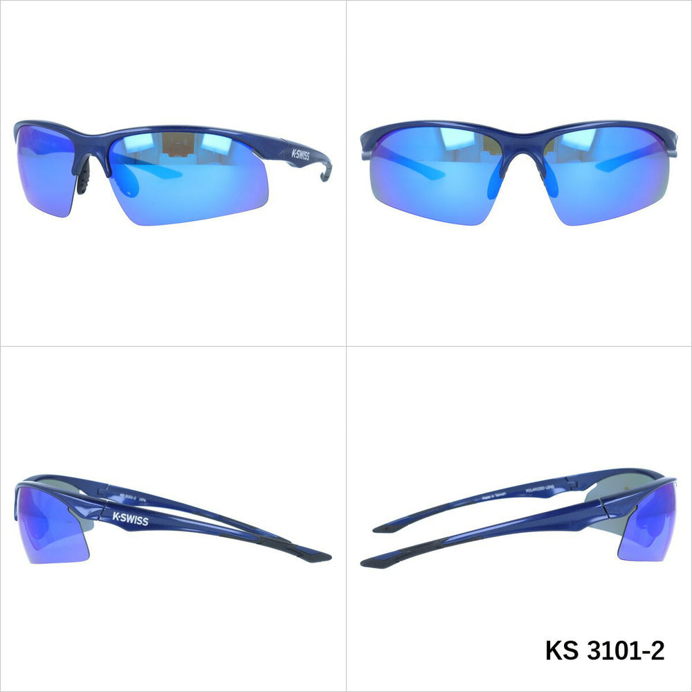 【K・SWISS】 偏光 スポーツサングラス KS3101