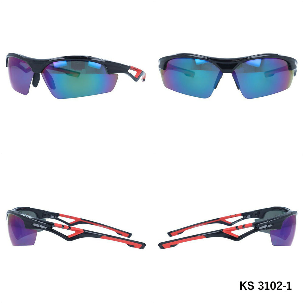【K・SWISS】 偏光 スポーツサングラス KS3102