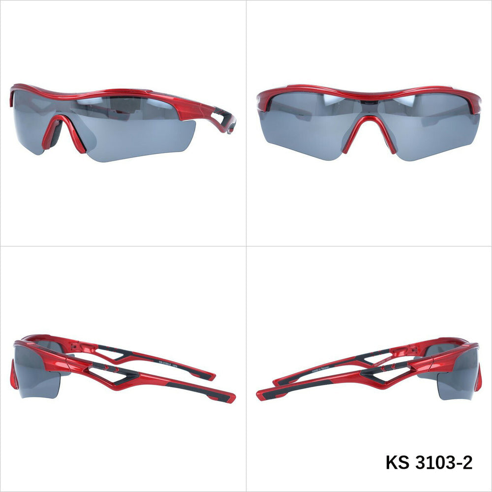 【K・SWISS】 偏光 スポーツサングラス KS3103