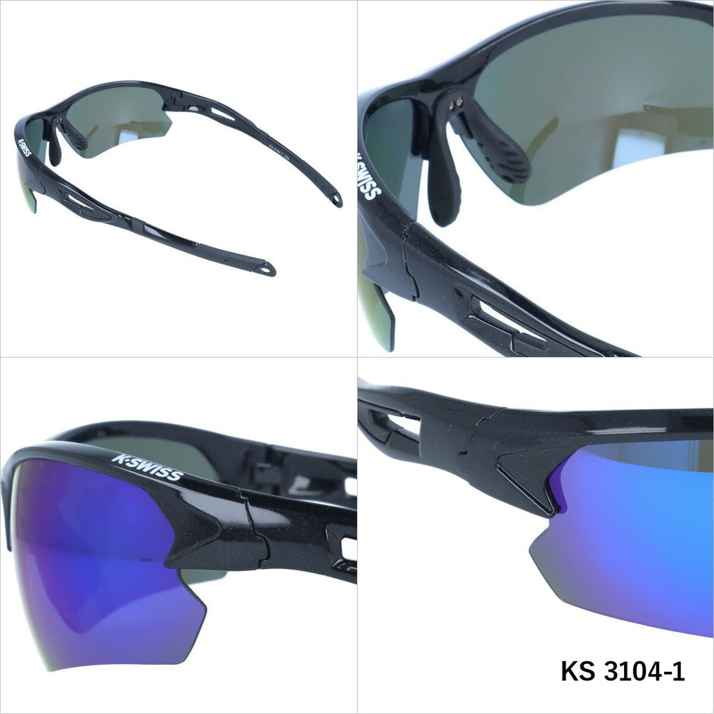 【K・SWISS】 偏光 スポーツサングラス KS3104
