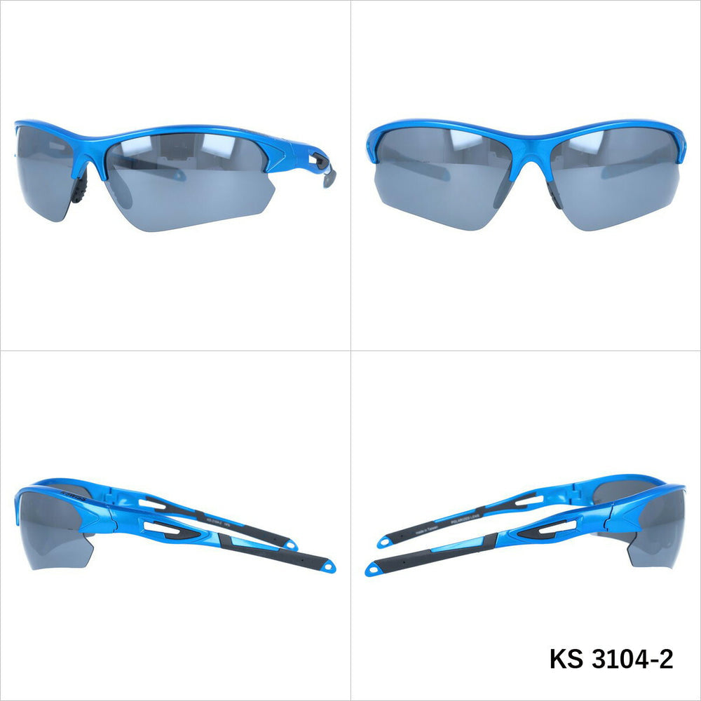 【K・SWISS】 偏光 スポーツサングラス KS3104