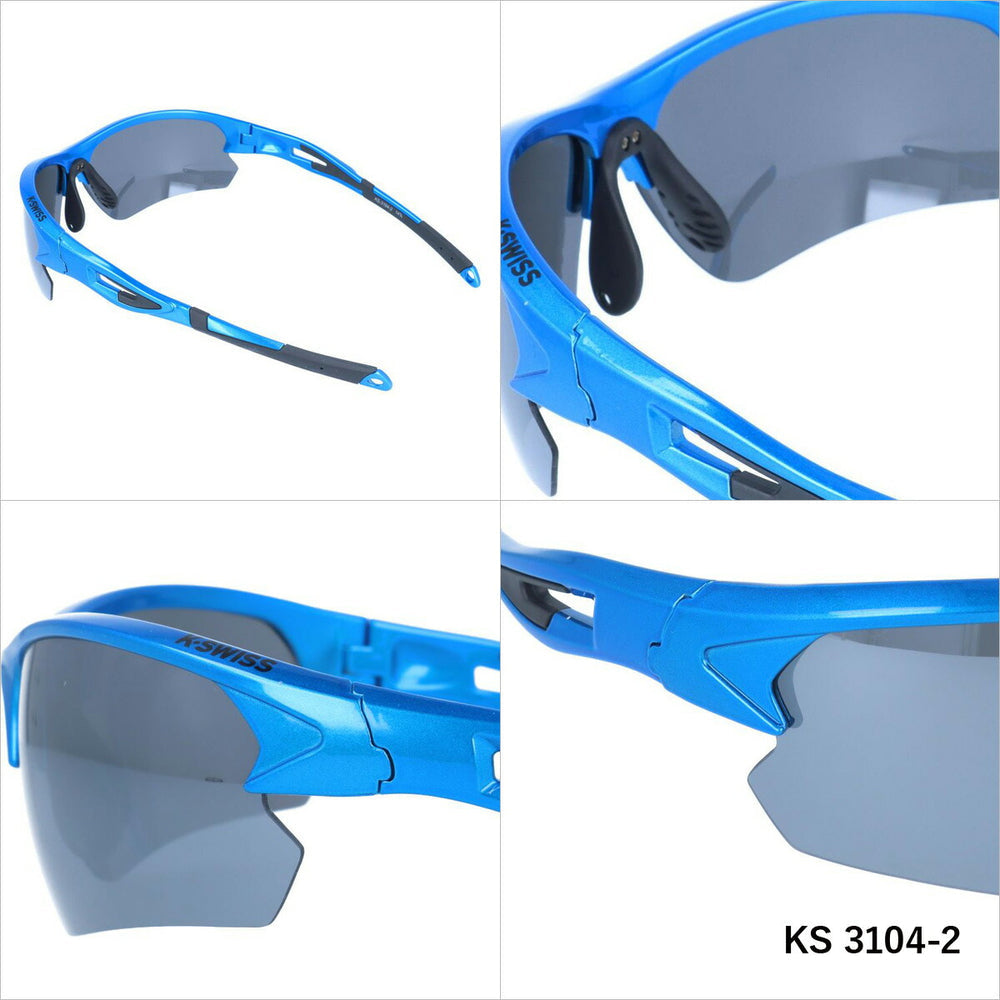 【K・SWISS】 偏光 スポーツサングラス KS3104