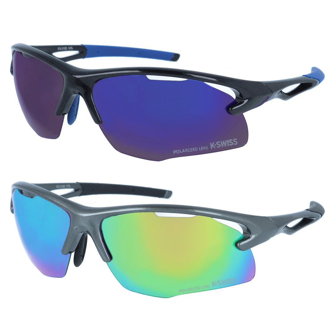 【K・SWISS】 偏光 スポーツサングラス KS3105