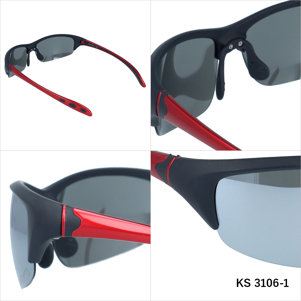 【K・SWISS】 偏光 スポーツサングラス KS3106