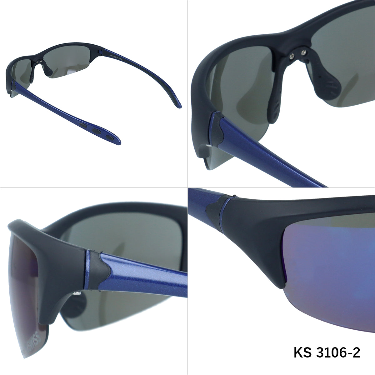 【K・SWISS】 偏光 スポーツサングラス KS3106