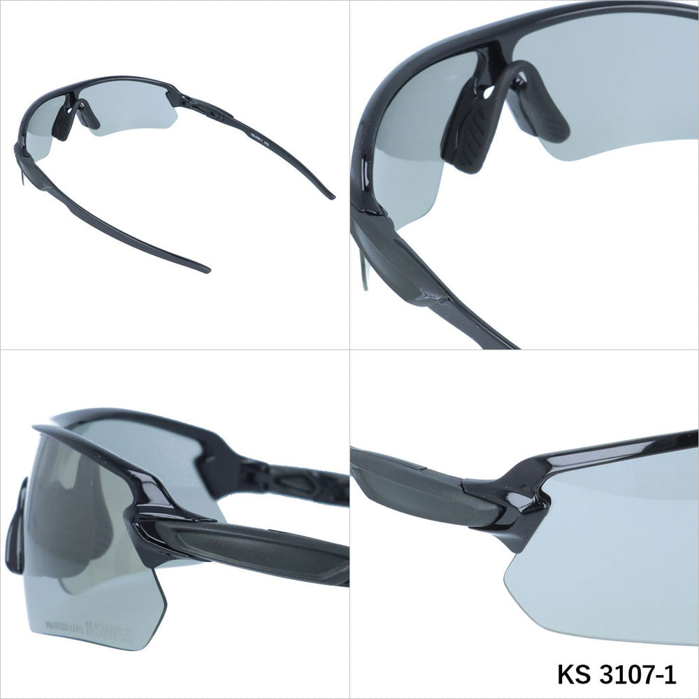 【K・SWISS】 偏光 スポーツサングラス KS3107
