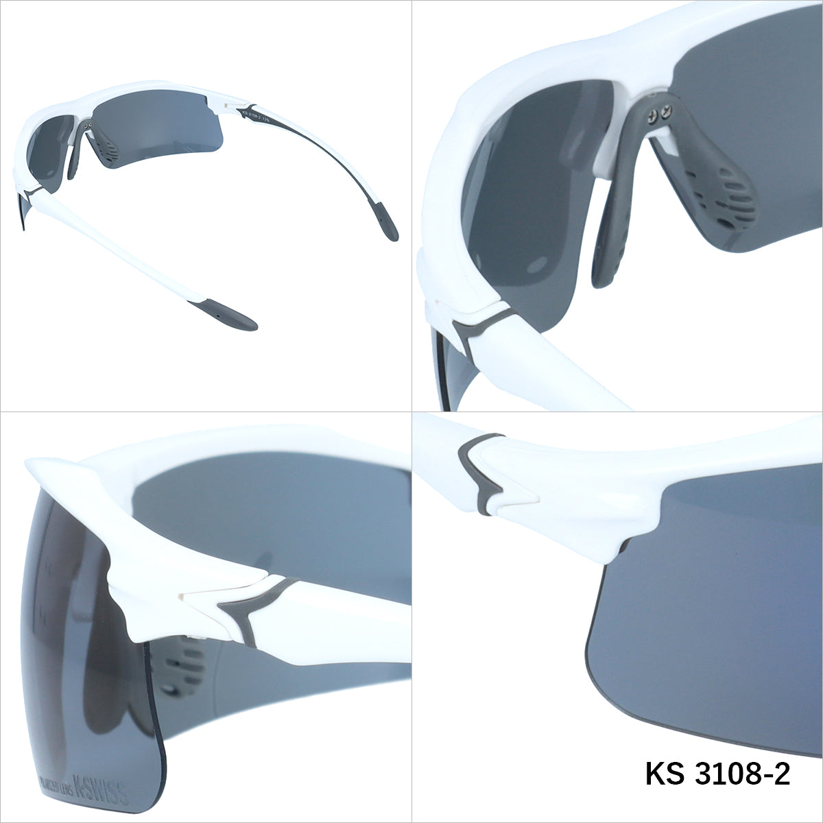 【K・SWISS】 偏光 スポーツサングラス KS3108