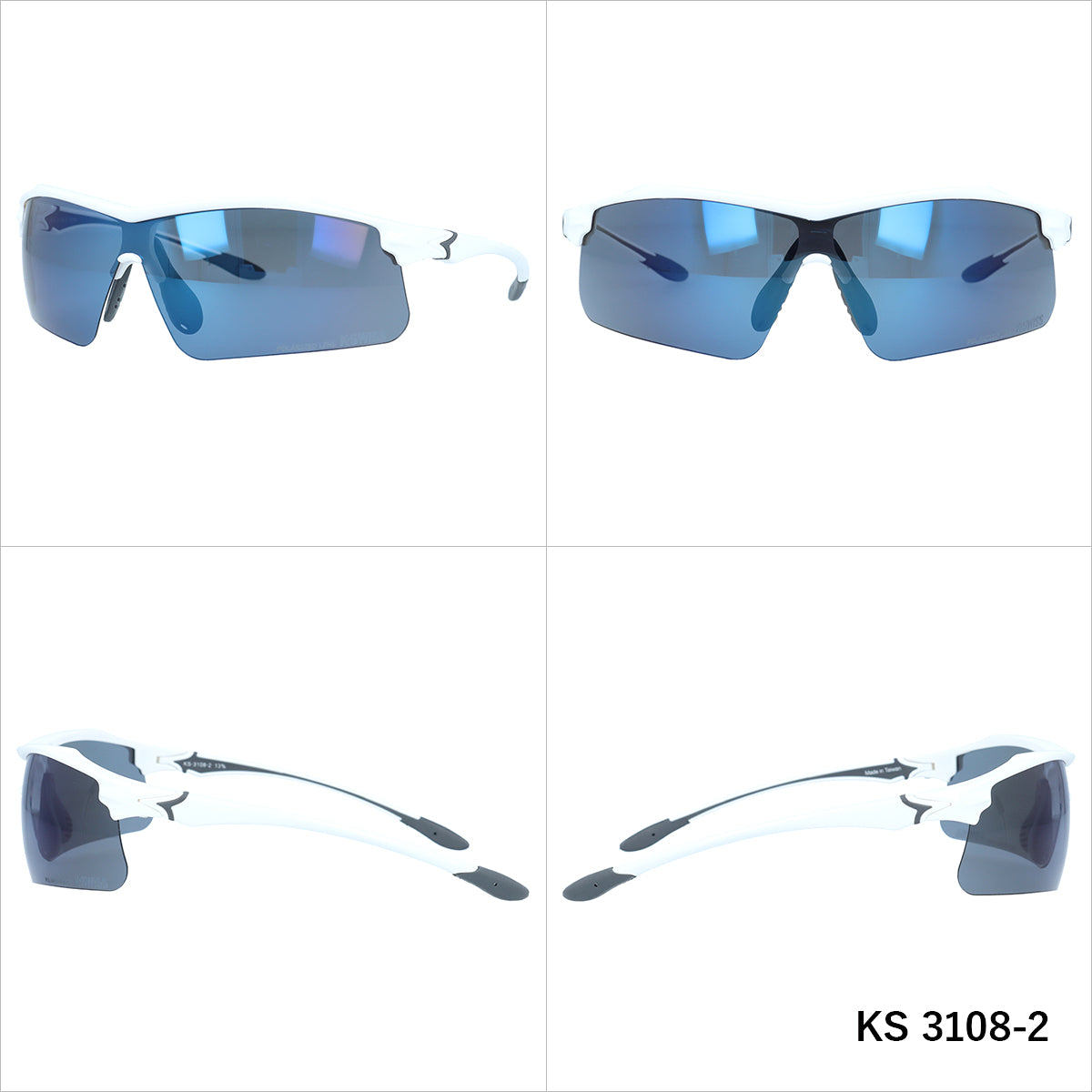 【K・SWISS】 偏光 スポーツサングラス KS3108