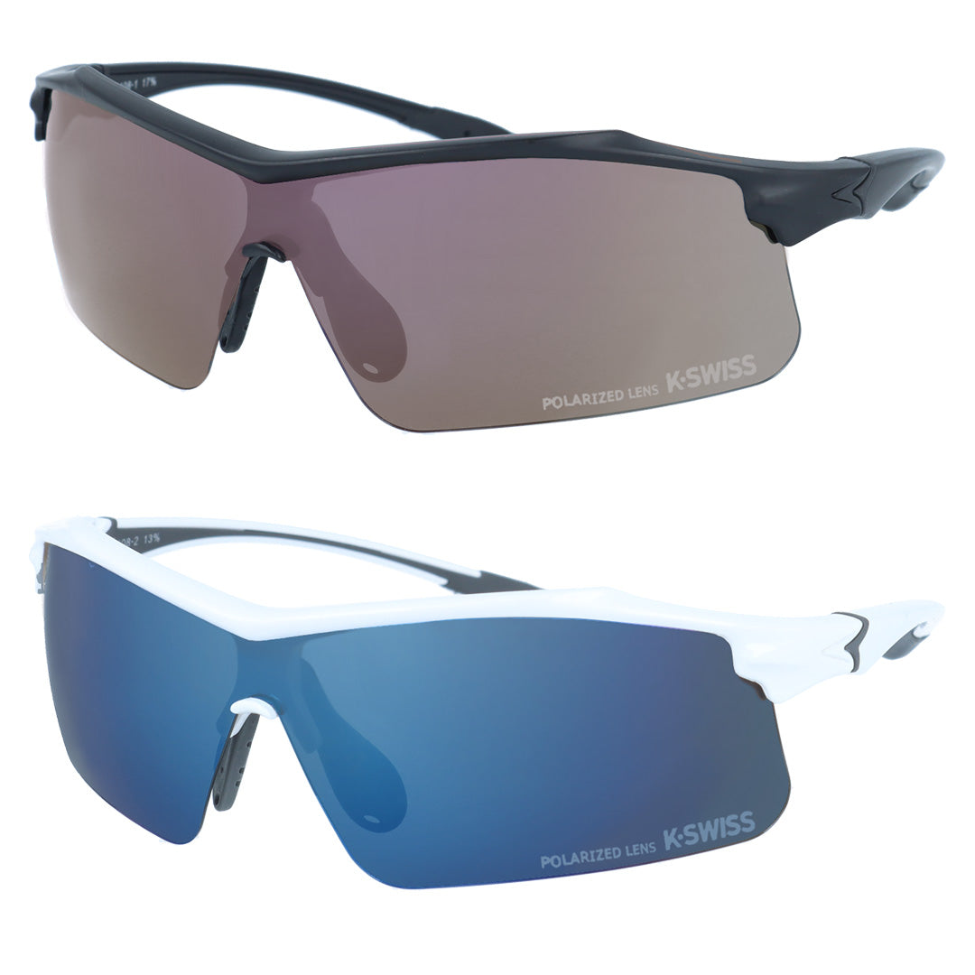 【K・SWISS】 偏光 スポーツサングラス KS3108