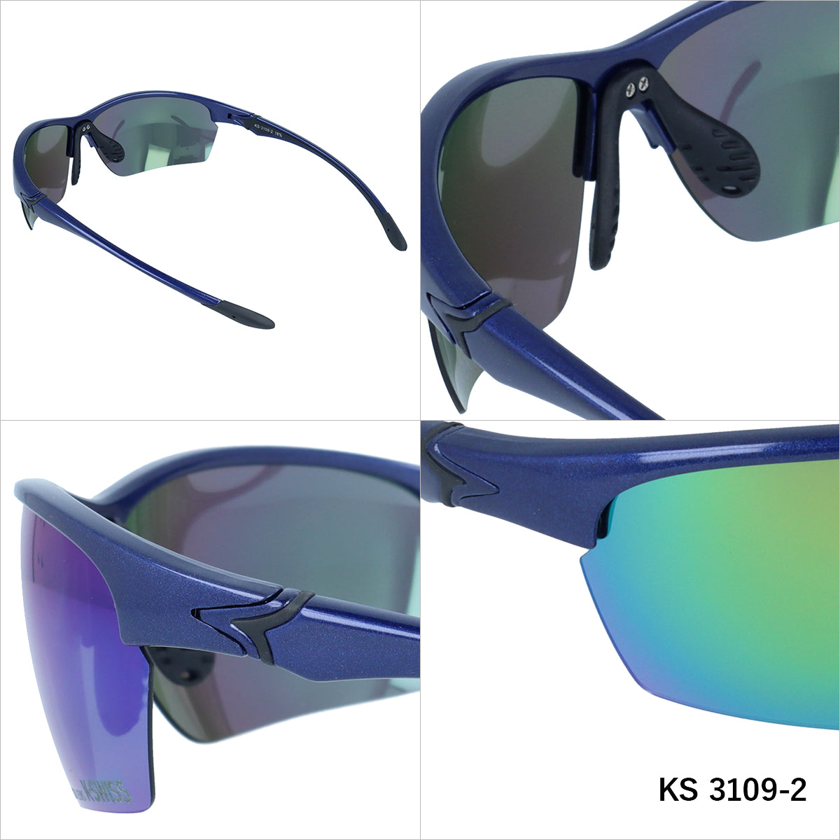 【K・SWISS】 偏光 スポーツサングラス KS3109