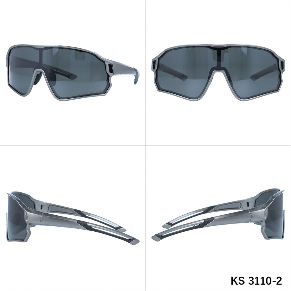 【K・SWISS】 偏光 スポーツサングラス KS3110