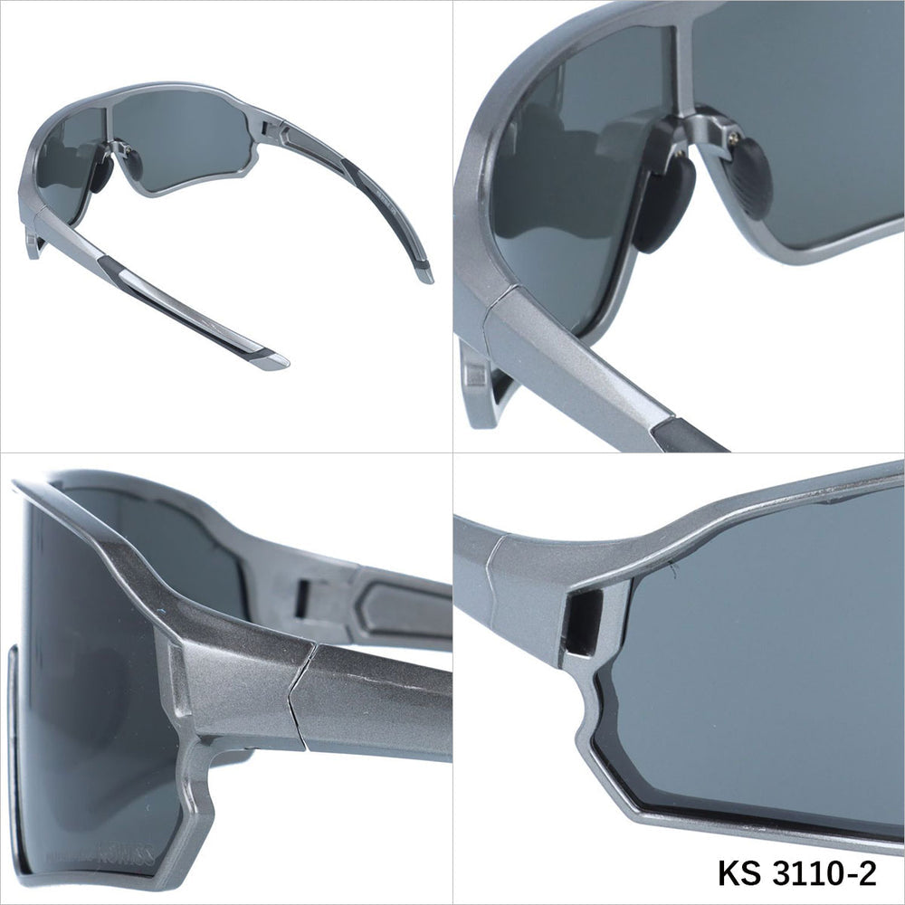 【K・SWISS】 偏光 スポーツサングラス KS3110