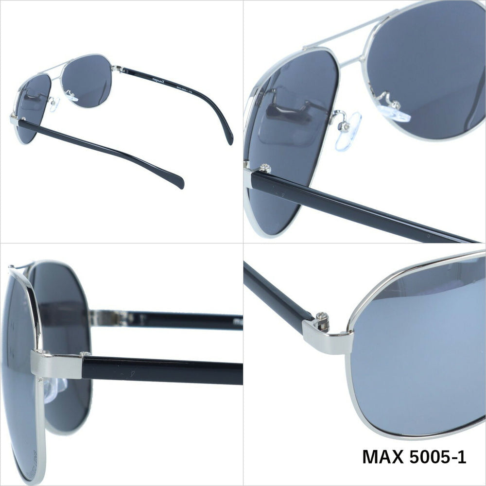 【magnumX】 偏光 メタルフレームサングラス MAX5005