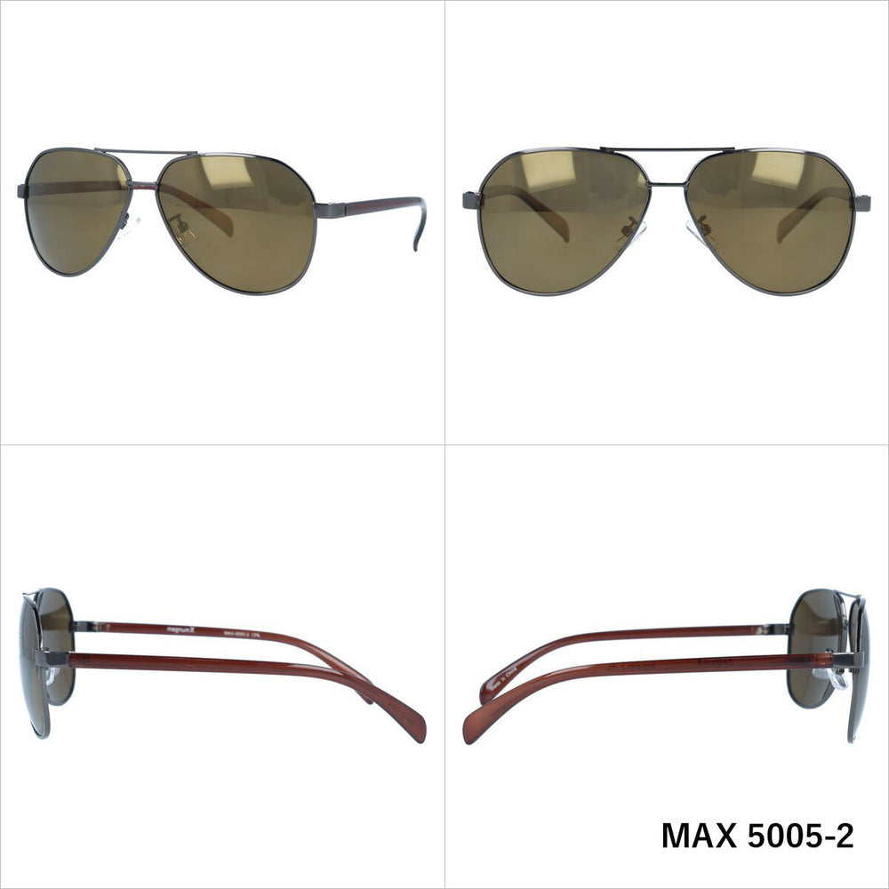 【magnumX】 偏光 メタルフレームサングラス MAX5005