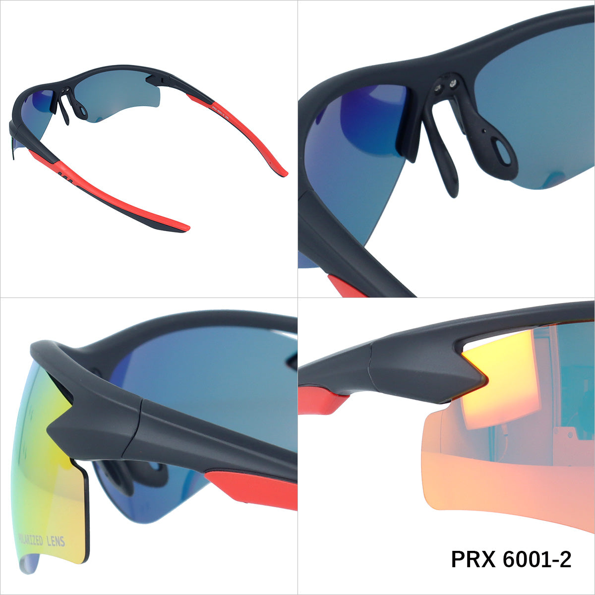 【POLAREX】 偏光 スポーツサングラス PRX6001