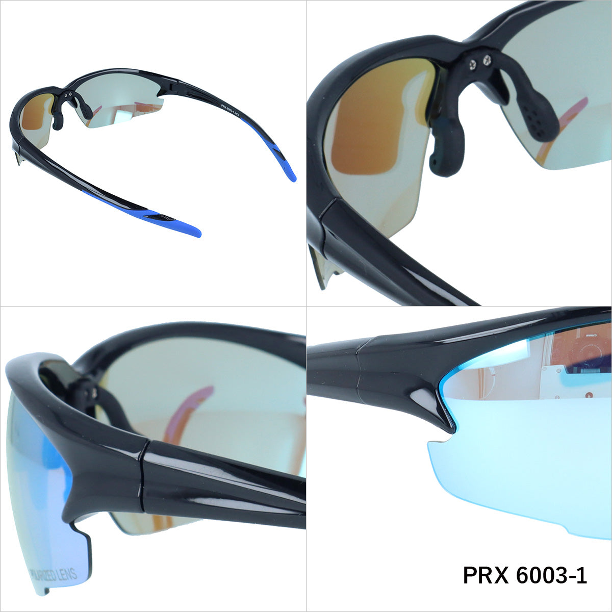 【POLAREX】 偏光 スポーツサングラス PRX6003