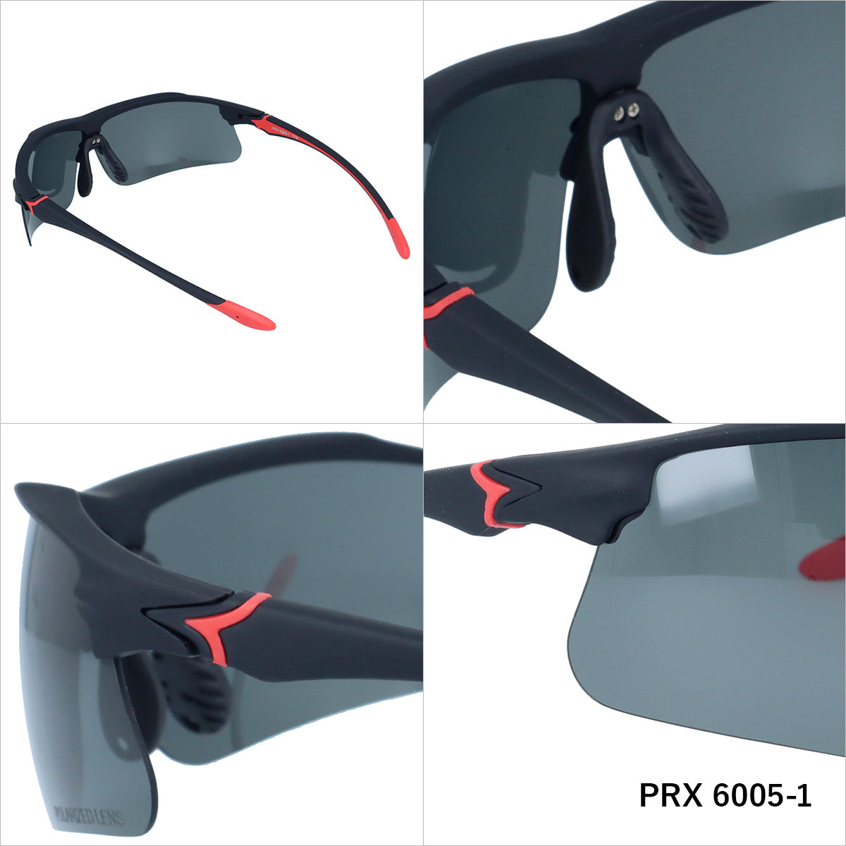 【POLAREX】 偏光 スポーツサングラス PRX6005