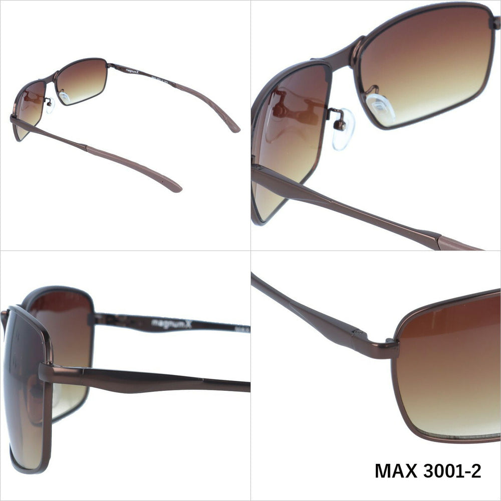 【magnumX】 メタルフレームカジュアルサングラス MAX3001