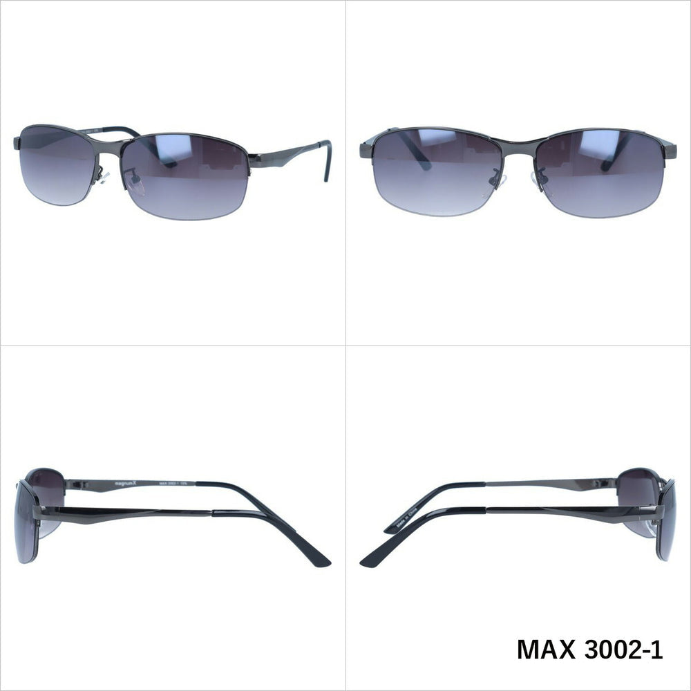 【magnumX】 メタルフレームカジュアルサングラス MAX3002