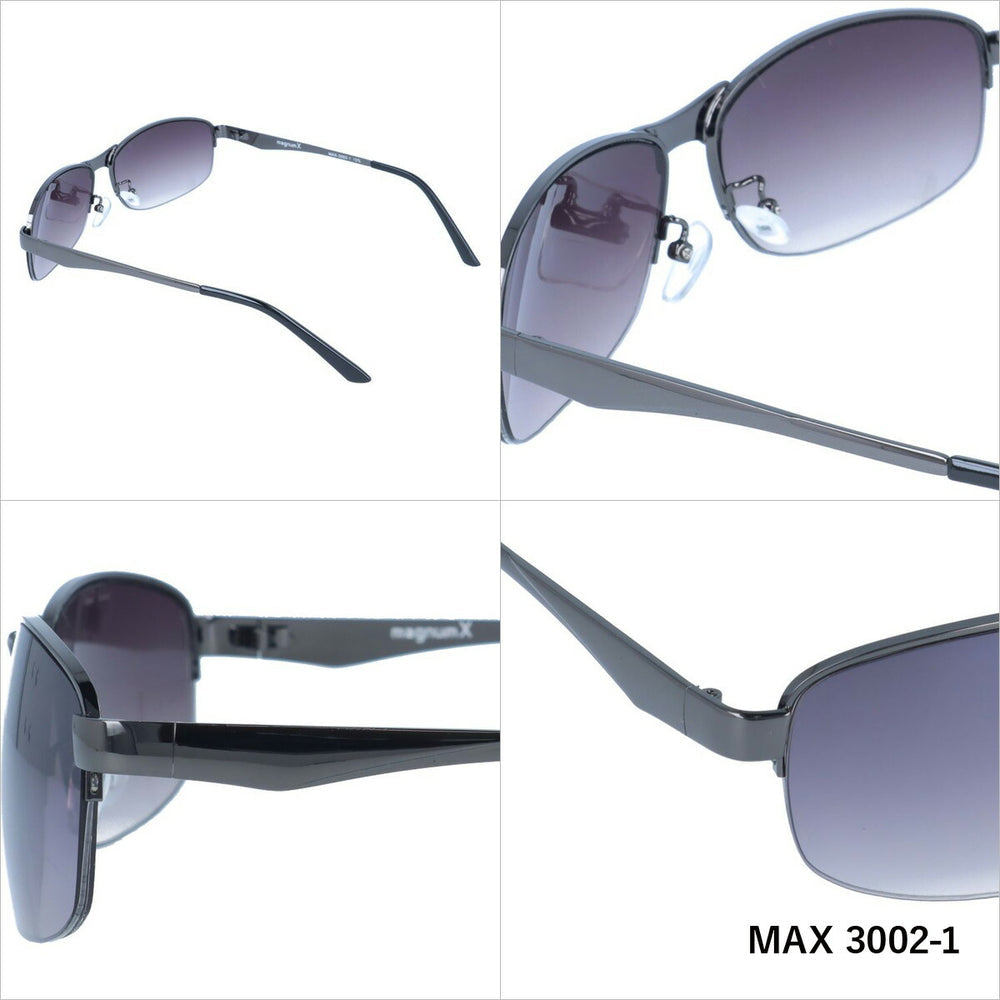 【magnumX】 メタルフレームカジュアルサングラス MAX3002