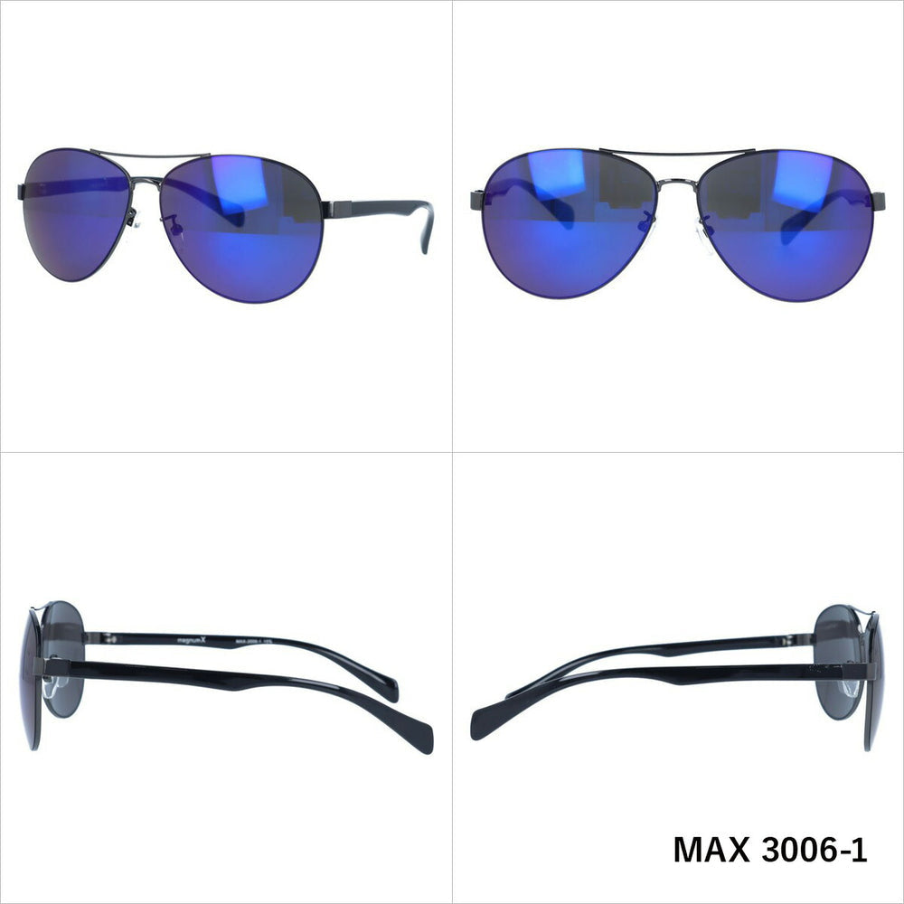 【magnumX】 メタルフレームカジュアルサングラス MAX3006
