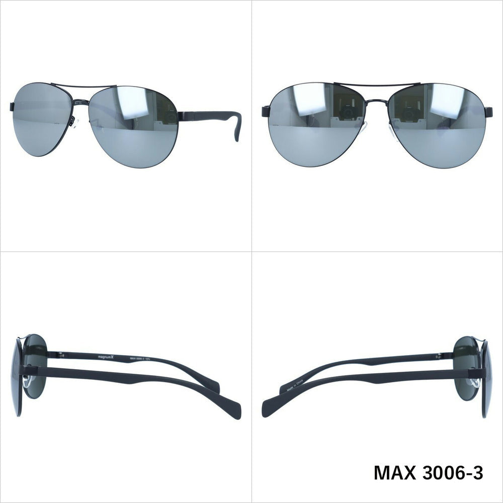 【magnumX】 メタルフレームカジュアルサングラス MAX3006