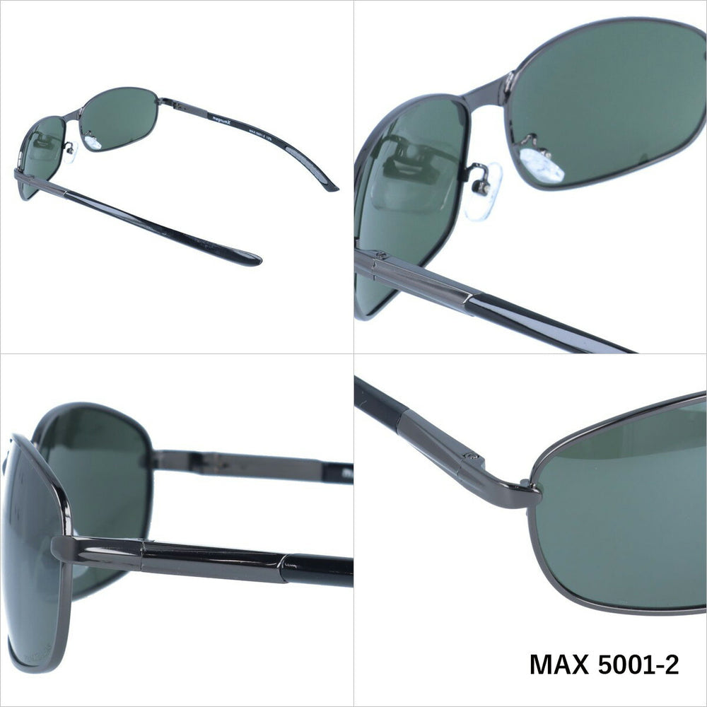 【magnumX】 偏光 メタルフレームサングラス MAX5001