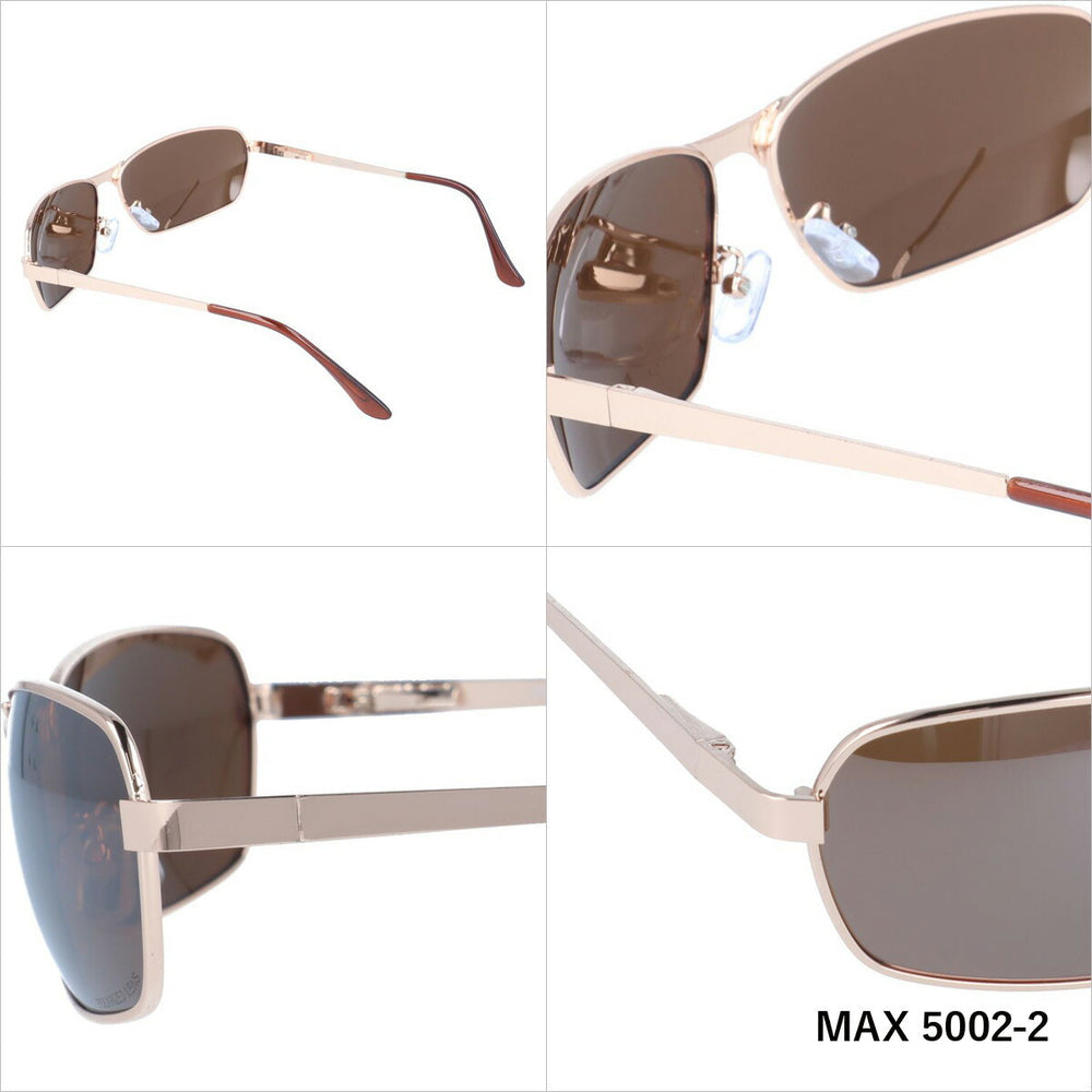 【magnumX】 偏光 メタルフレームサングラス MAX5002