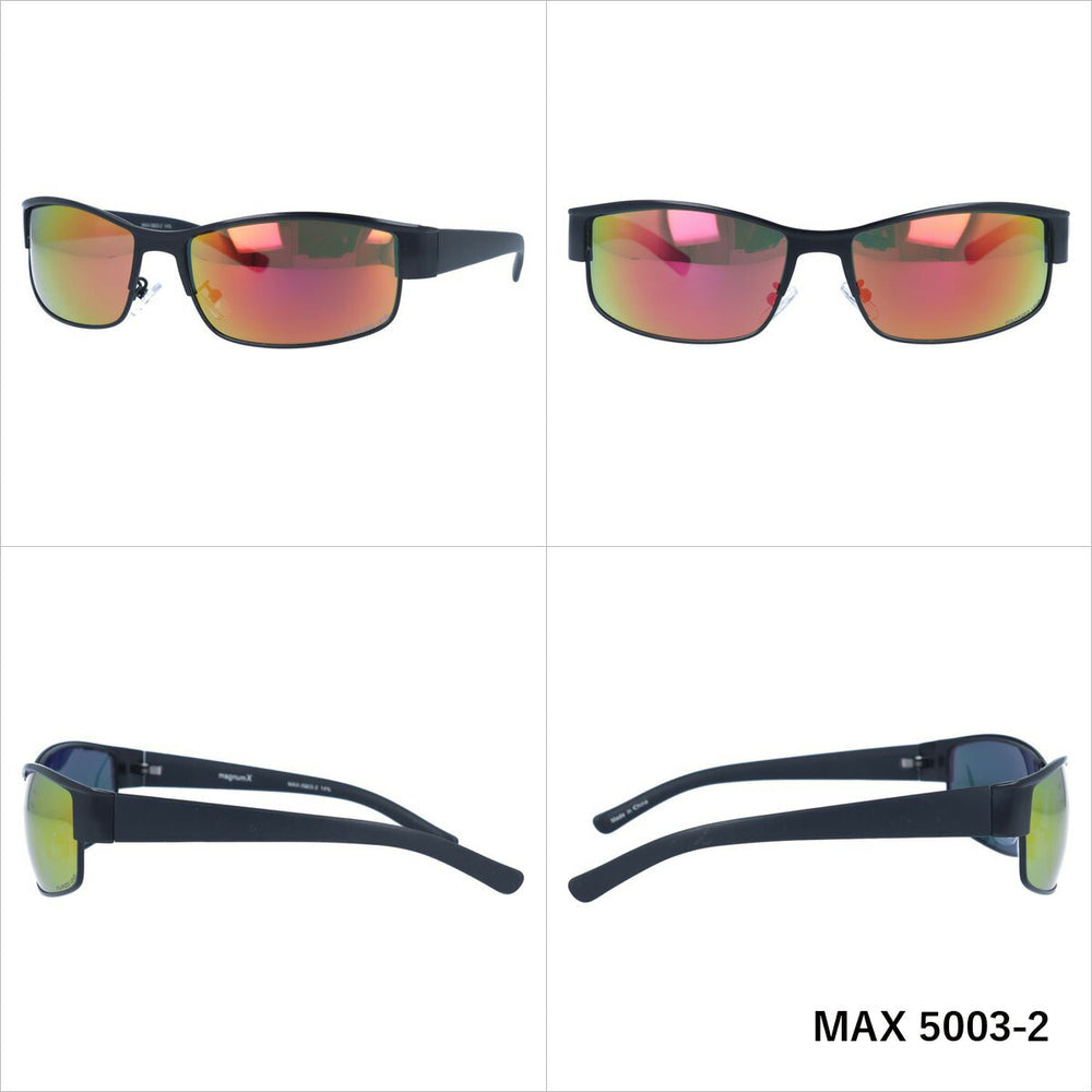 【magnumX】 偏光 メタルフレームサングラス MAX5003