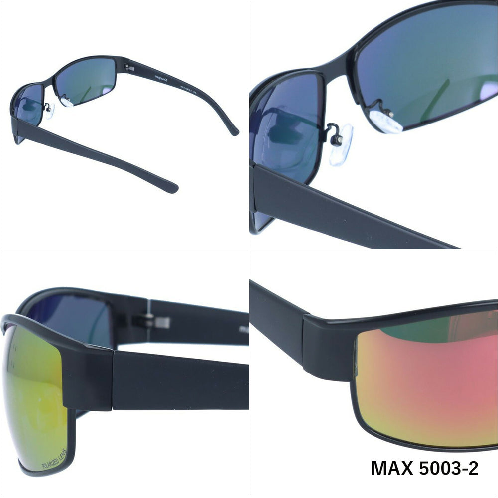 【magnumX】 偏光 メタルフレームサングラス MAX5003