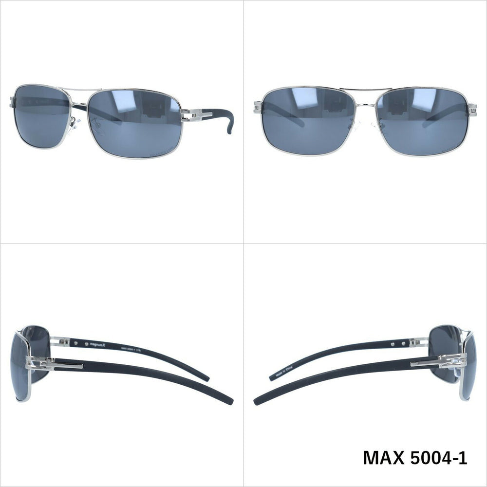 【magnumX】 偏光 メタルフレームサングラス MAX5004