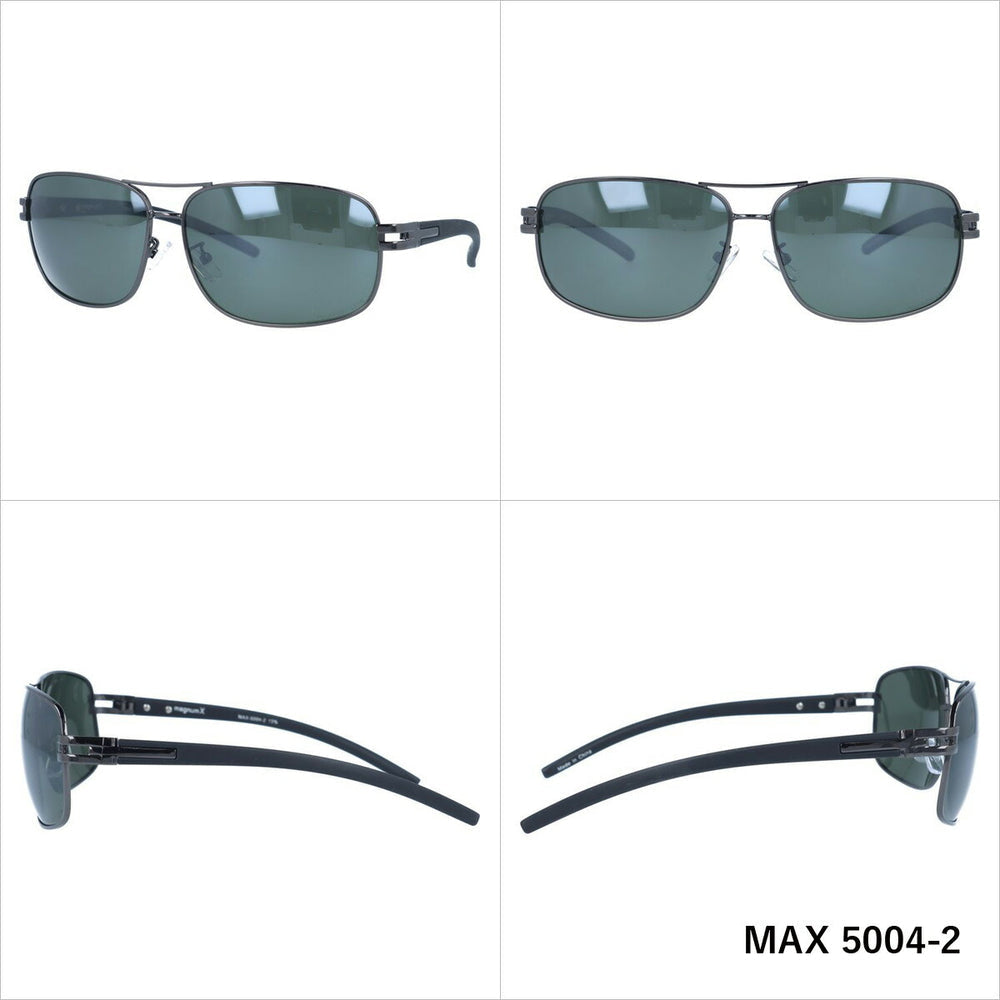 【magnumX】 偏光 メタルフレームサングラス MAX5004