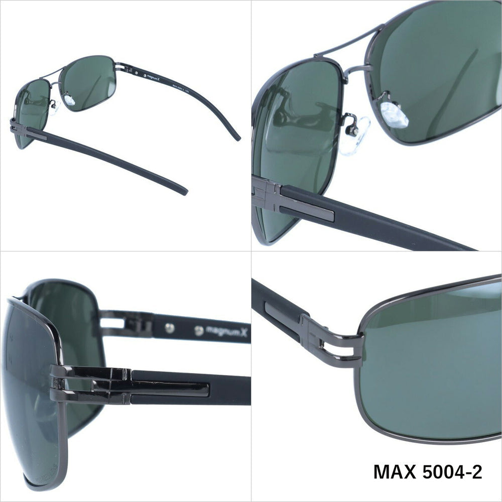 【magnumX】 偏光 メタルフレームサングラス MAX5004