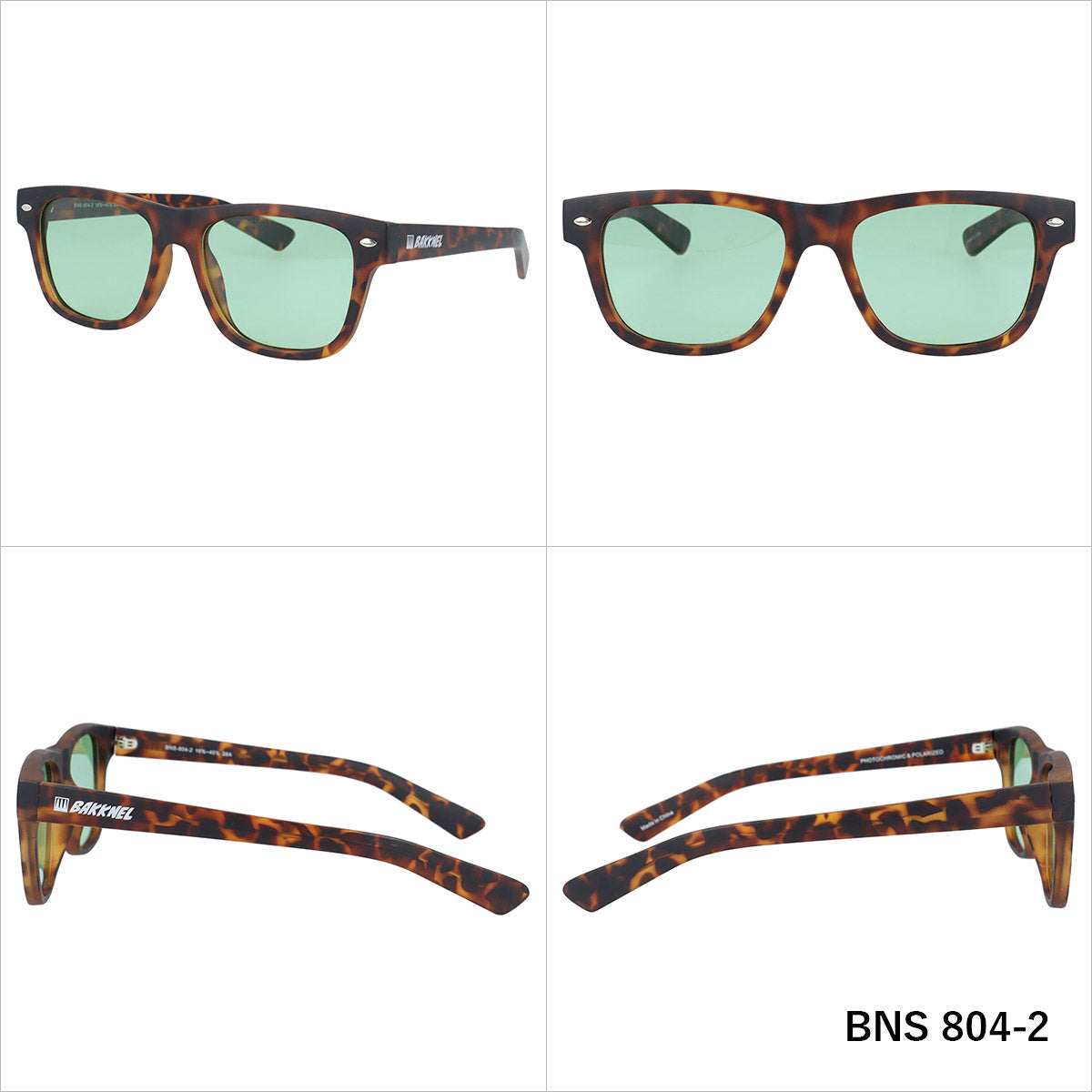【BAKKNEL】 偏光 調光 サングラス BNS804