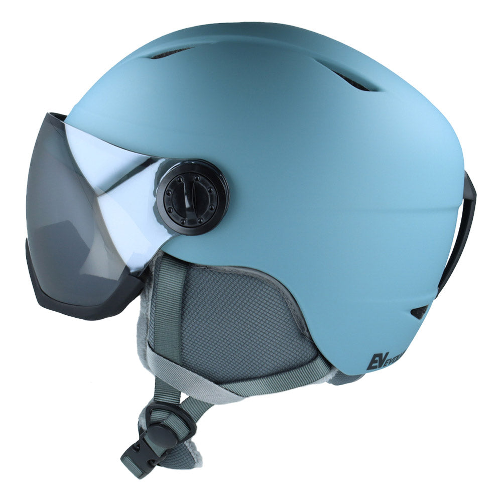 EVOLVE（イヴァルブ） EVH 003V-2 マットブルー ヘルメット EVOLVE】 バイザーヘルメット EVH003V